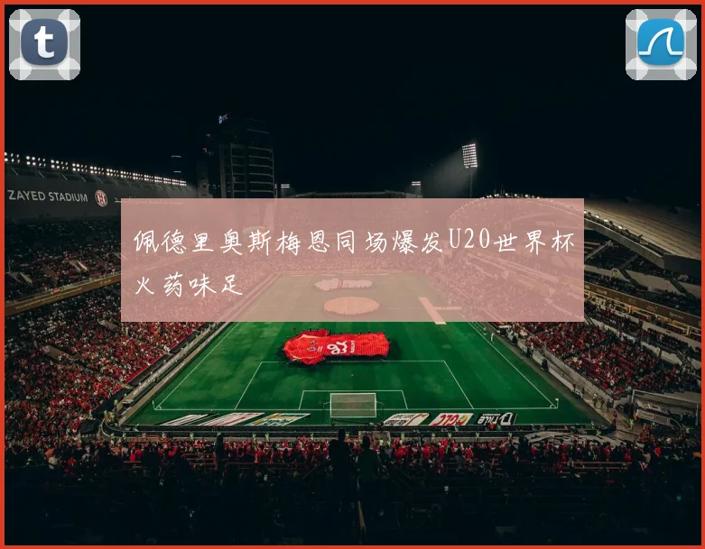 佩德里奥斯梅恩同场爆发U20世界杯火药味足